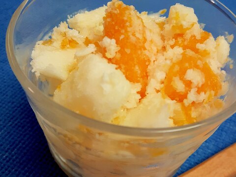 ヨーグルトとみかん缶のクラッシュシャーベット レシピ 作り方 By Acchan66 楽天レシピ